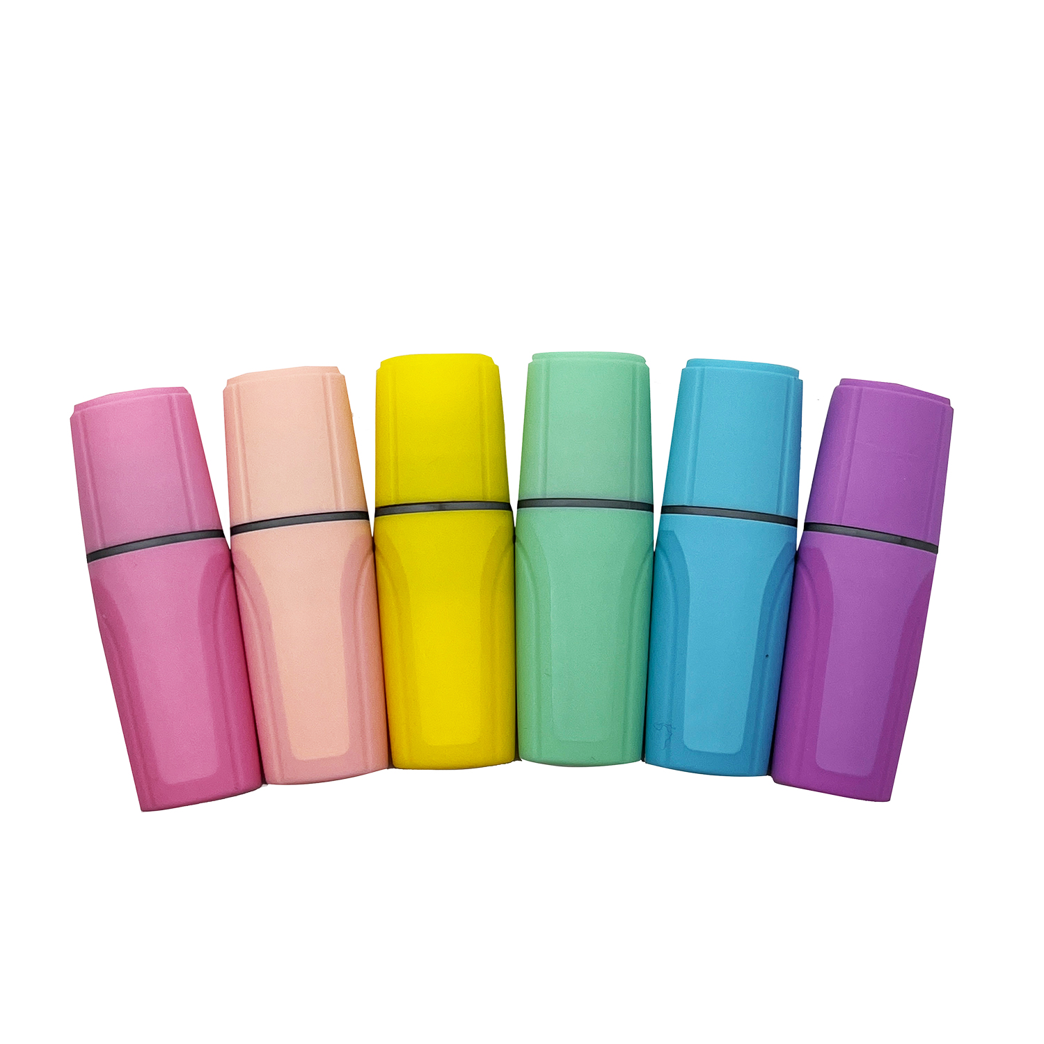 Colorful stationery custom logo office school supply student highlighter pen soft tip drawing art marker pens sets